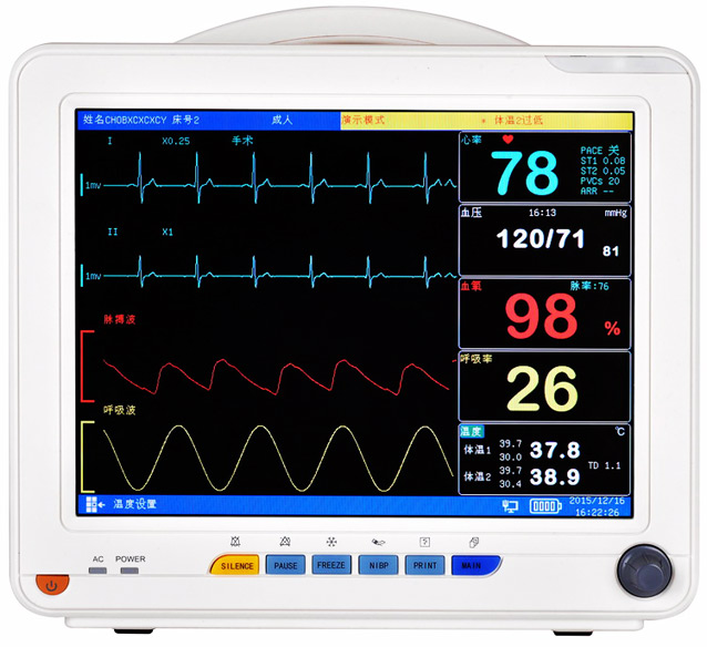 多參數(shù)監(jiān)護儀（12.1寸，7參數(shù)+鋰電+呼末CO2）